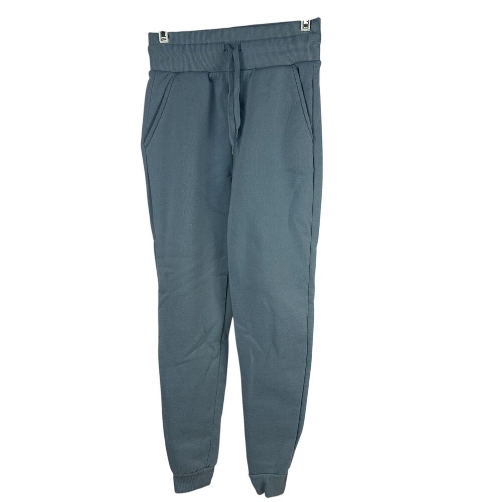 Better Together Womens Blue Jogger Pants Drawstring Waistband Size Small